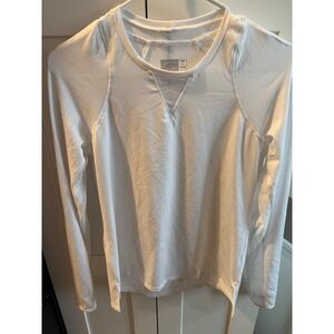 Lucky Brand White Long Sleeve Athletic Top Women's Size Small